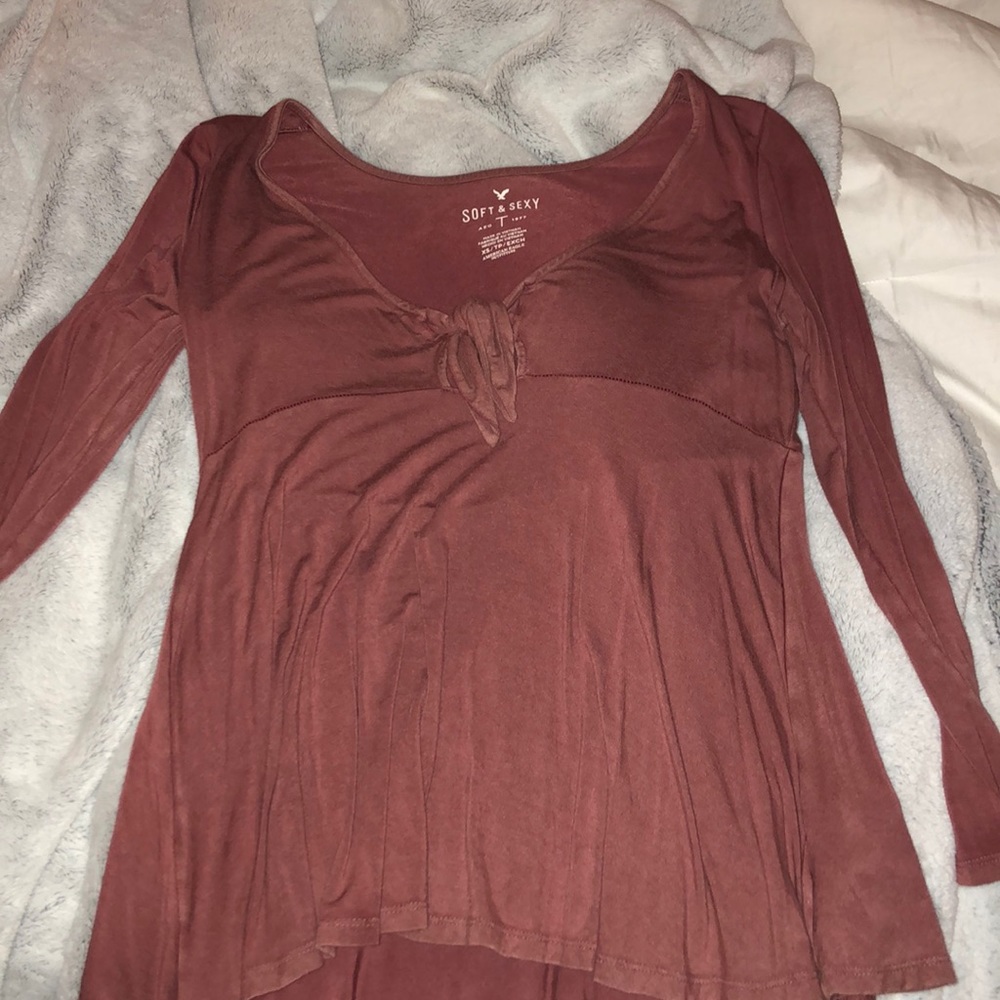 a&e quarter length loose top